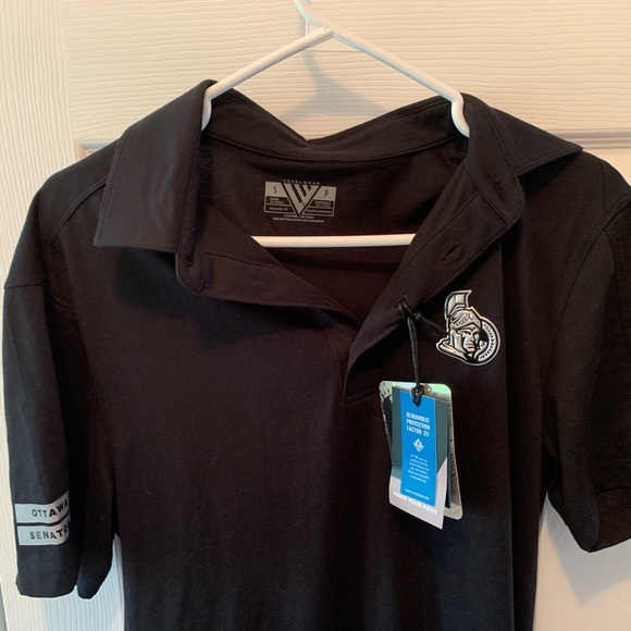 Men’s Ottawa Senators NHL Polo Shirt Size Small Levelwear NWT - Picture 3 of 10